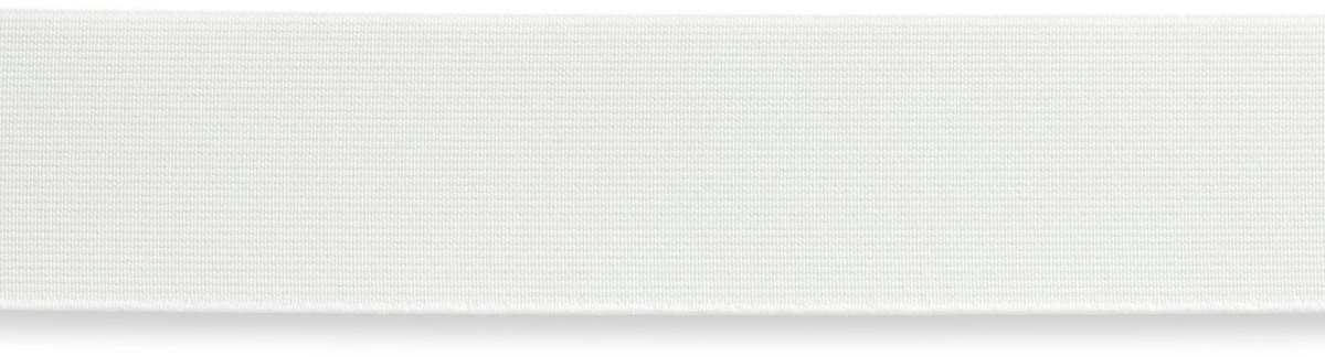 Prym Fournituren Banden - Band-elastiek sterk 40 mm wit 10mtr. 10 m - Fournituren elastieken band - Wit - 1 cassette