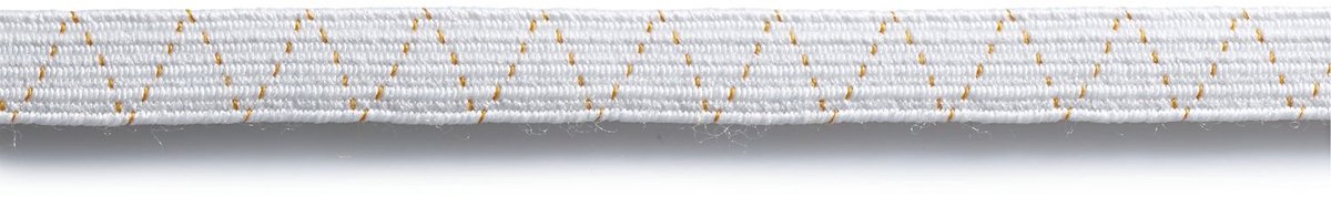Prym Fournituren Banden - Standaard elastiek 10 mm wit 200 m - Fournituren elastieken band - Wit - 1 rol