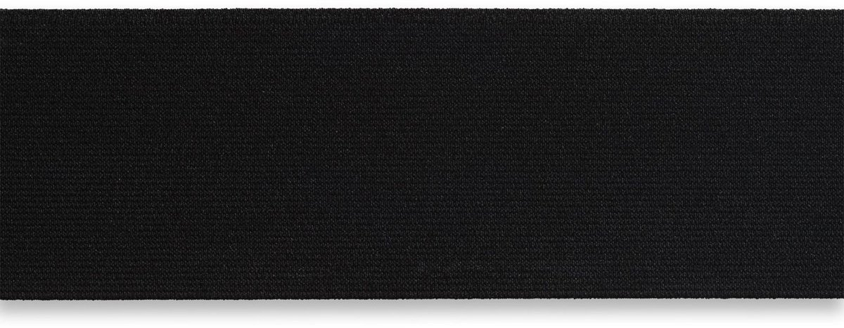 Prym Fournituren Banden - Taille-elastiek 60 mm zwart 10 m - Fournituren elastieken band - Zwart - 1 cassette