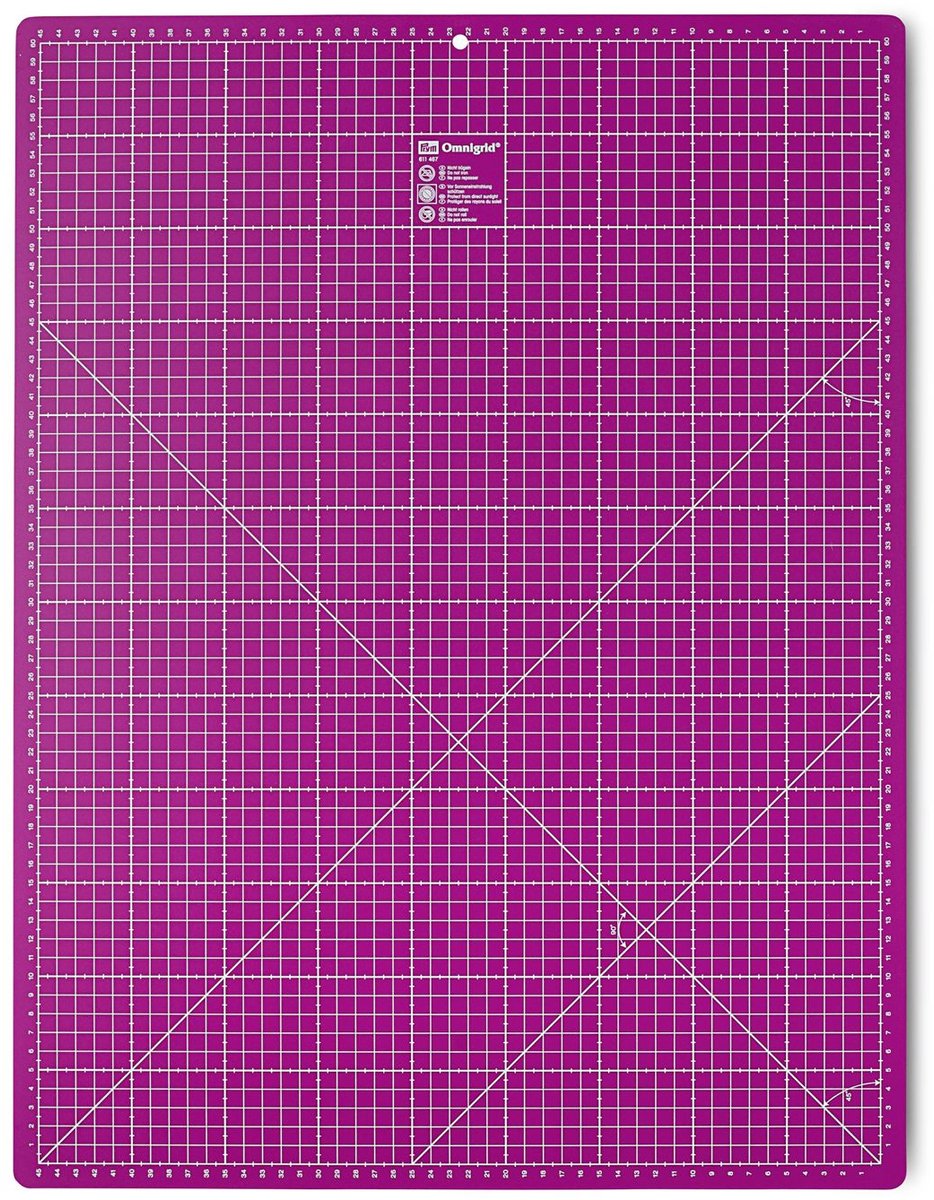 Prym Snijmat cm-inch 45x60cm fuchsia.