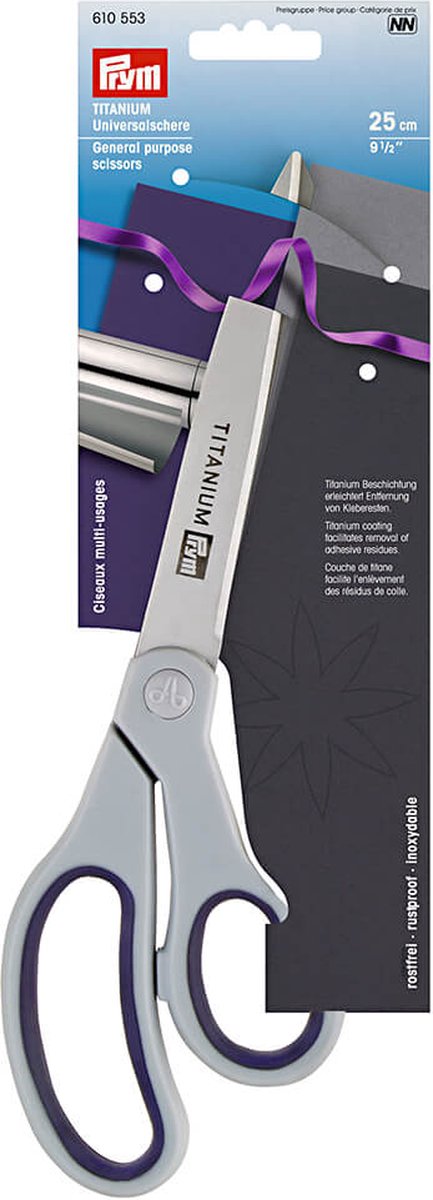   Universele schaar titanium 25cm.