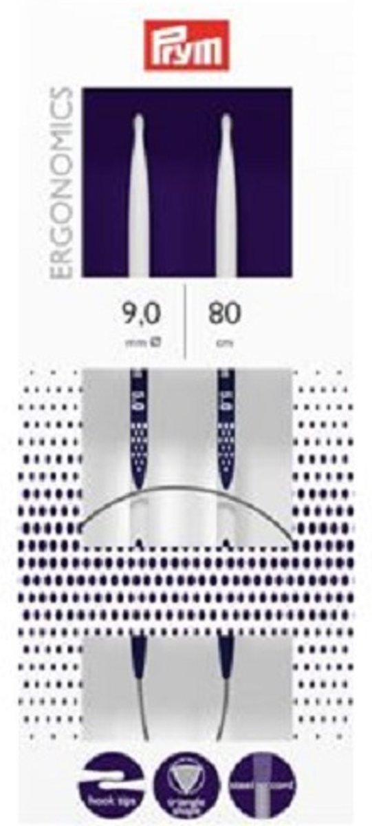  ergonomics rondbreinaald 9,0 mm 80 cm