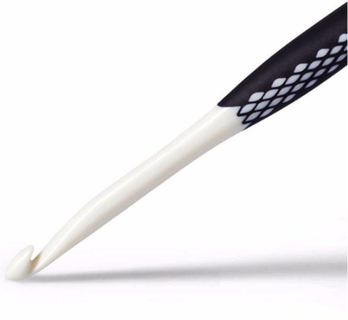   ergonomische kunststof wolhaaknaald, plastic haaknaald, 15 mm