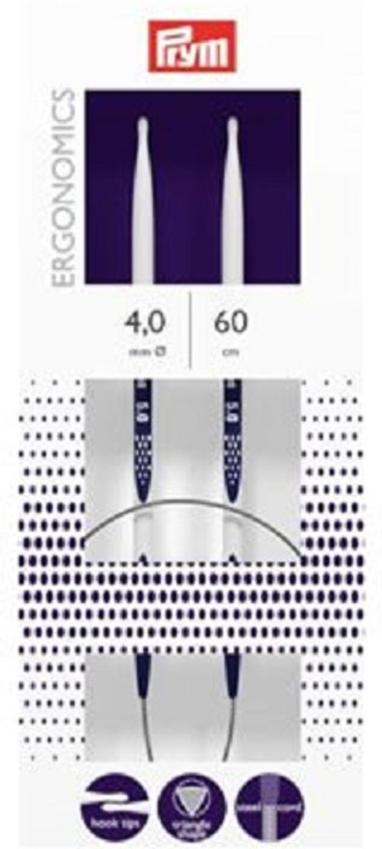  ergonomische rondbreinaald 60 cm 4,0 mm EAN