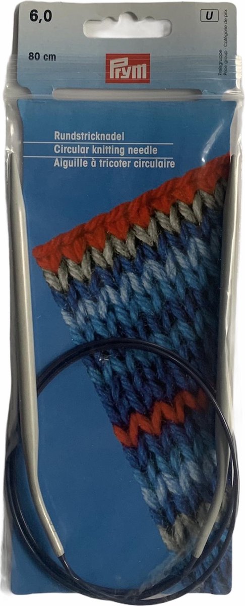 Rondbreinaald aluminium grijs 80 cm 6,00 mm