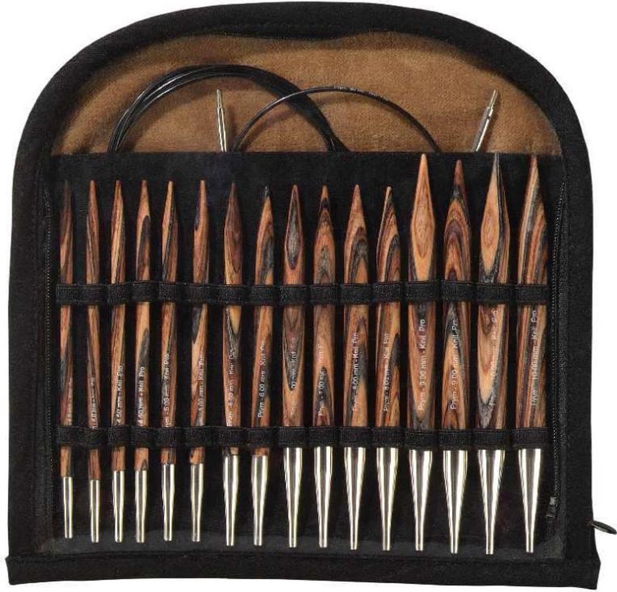 Rondbreinaalden set Natural -  