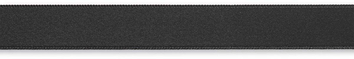 Satijnlint 15 mm zwart 3 m