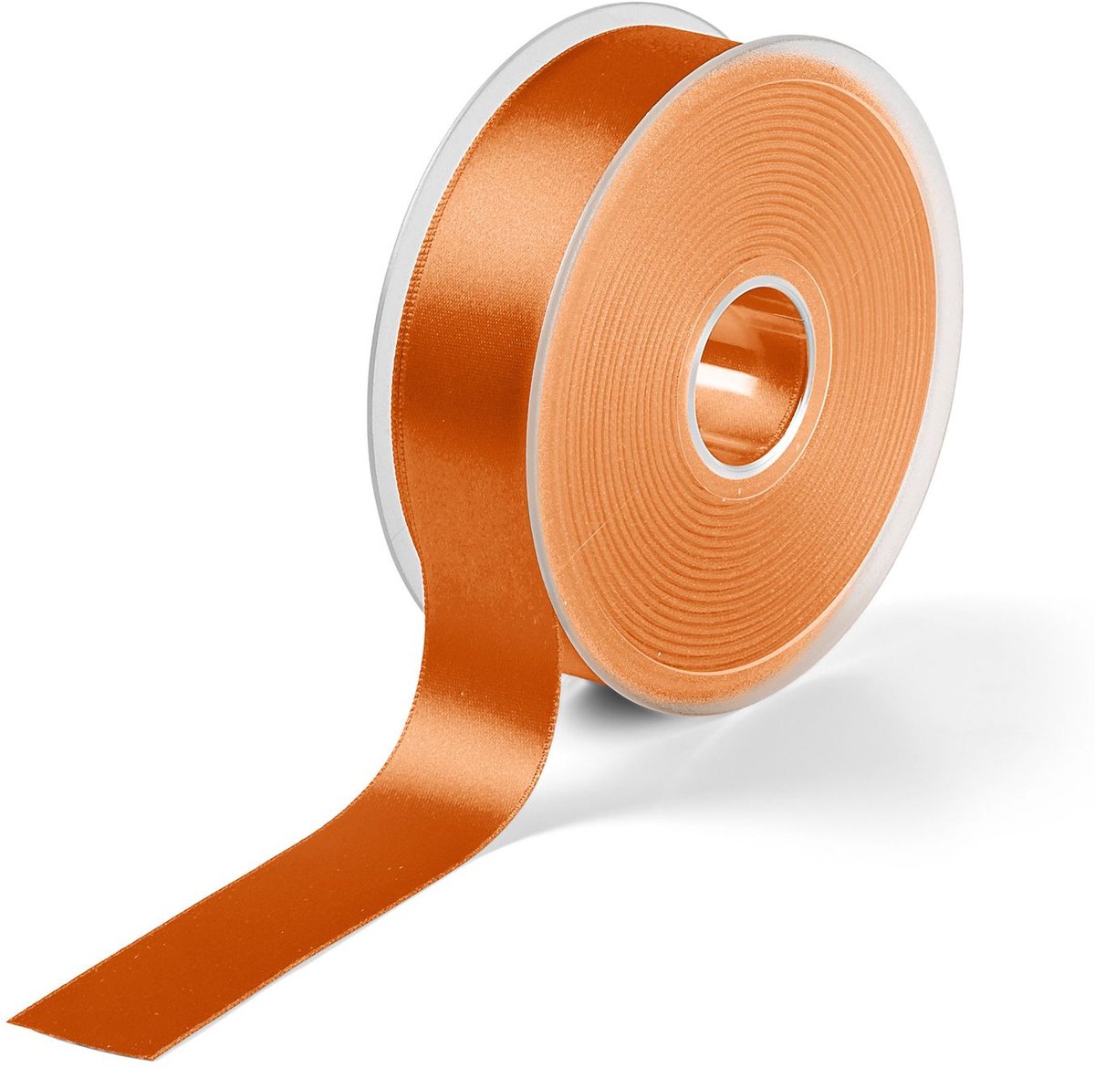 Satijnlint 25 mm oranje 3 m