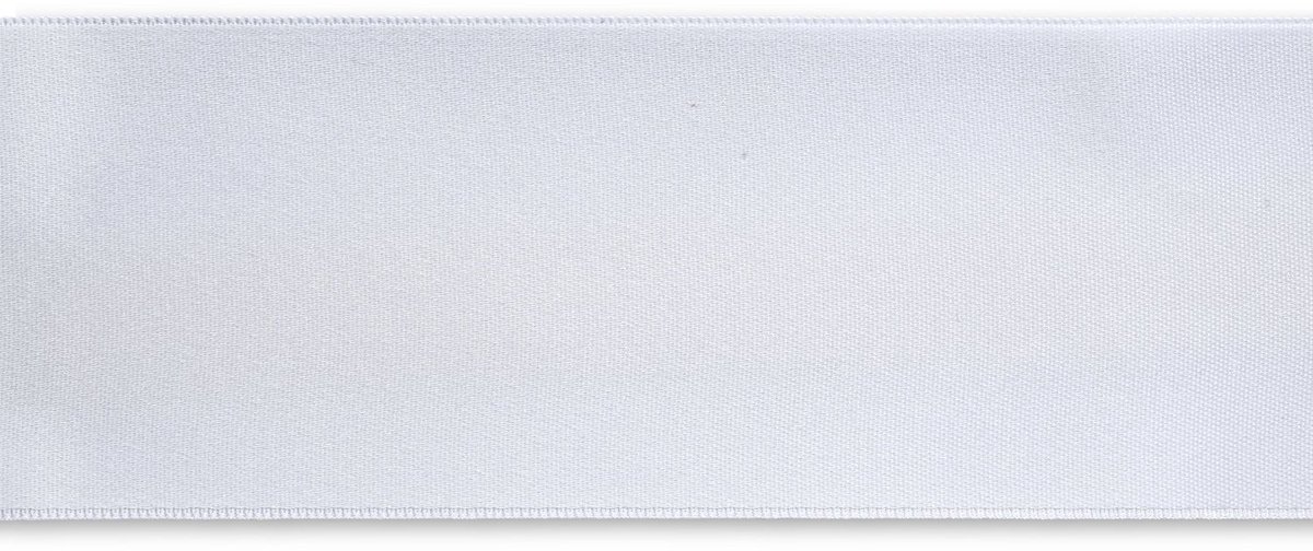 Satijnlint 50 mm wit 3 m