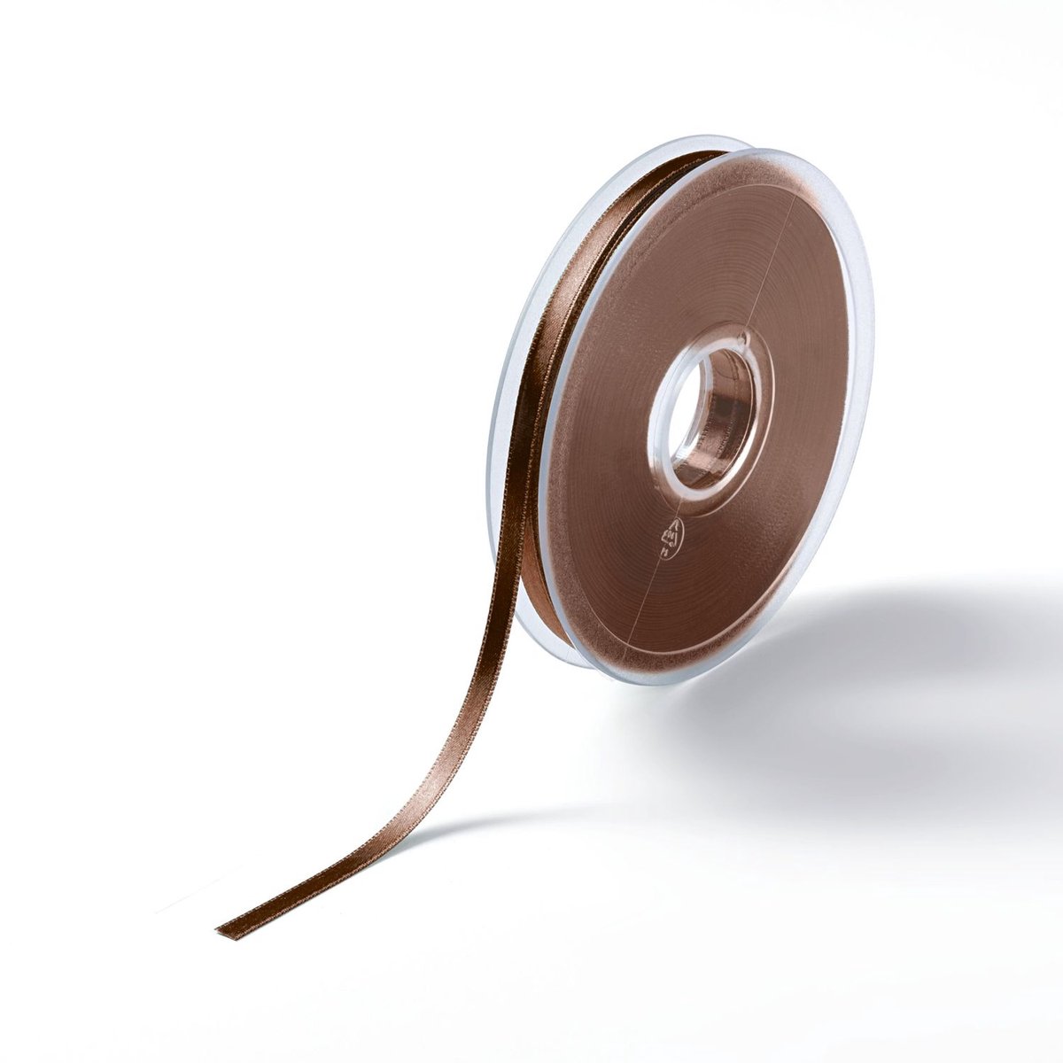 Satijnlint 6 mm middenbruin 25 m