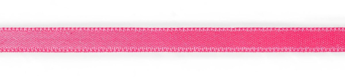 Satijnlint 6 mm neon fuchsia 4 m
