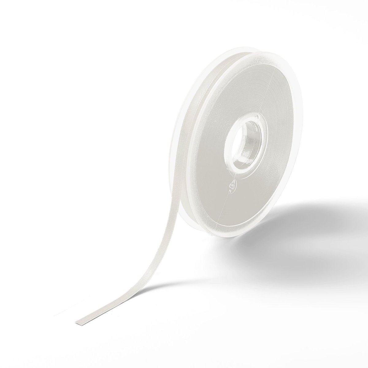 Satijnlint 6 mm parel 25 m