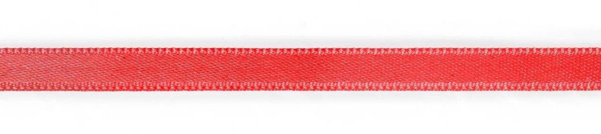 Satijnlint 6 mm rood 4 m - Satijnlint - Prym