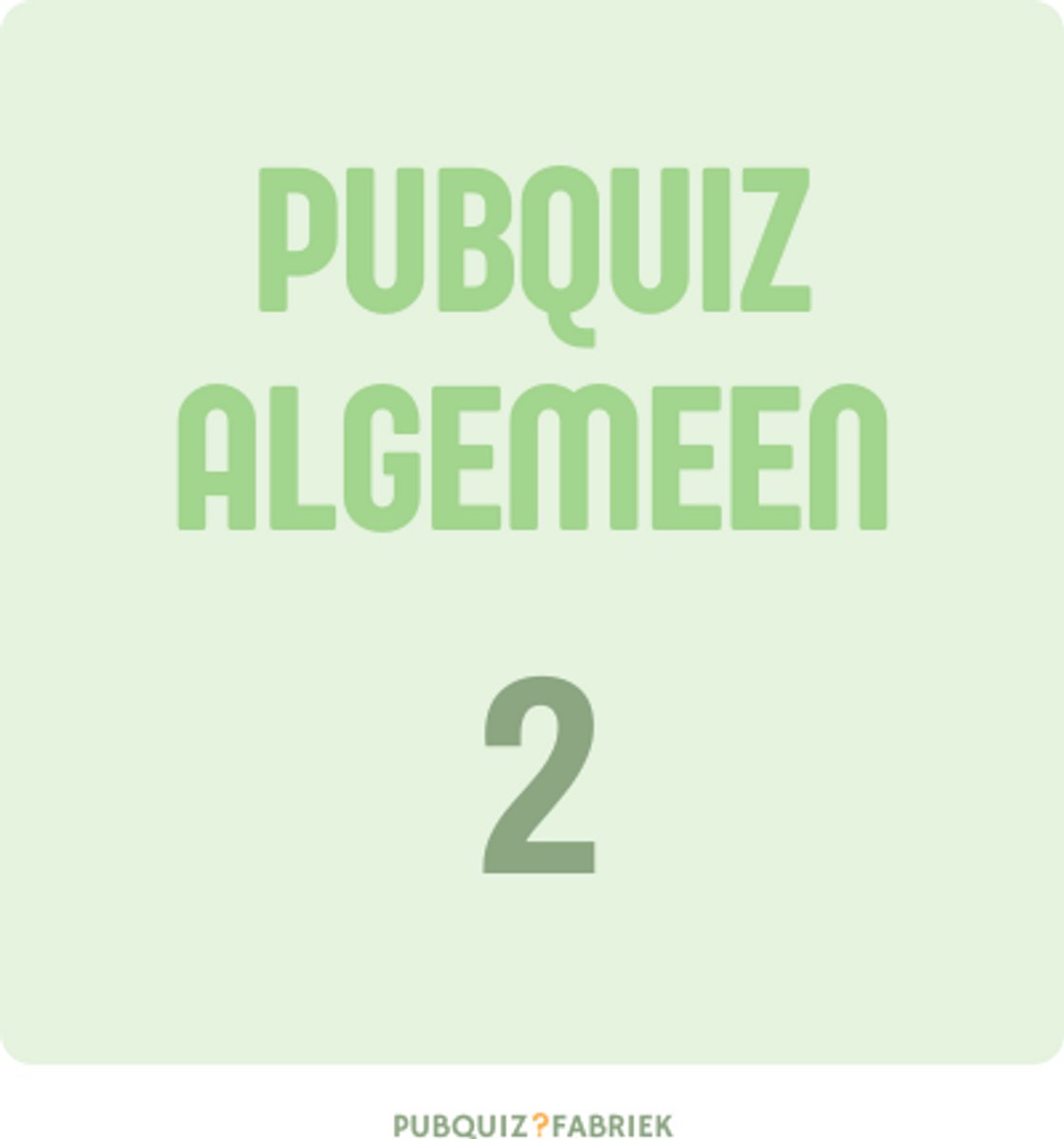 Pubquiz Algemeen 2 - 8 Rondes - 80 Vragen - Antwoordbladen voor 10 Teams - Kant en Klare Pubquiz - Pubquiz Spel - Vragen & Antwoorden - Pub Quiz - Familiespel - Gezelschapsspel - Spellen