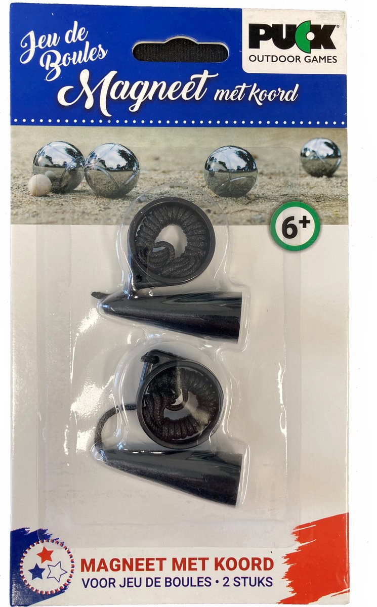 Puck OutdoorGames Jeu de Boules magneet met koord (2 stuks)