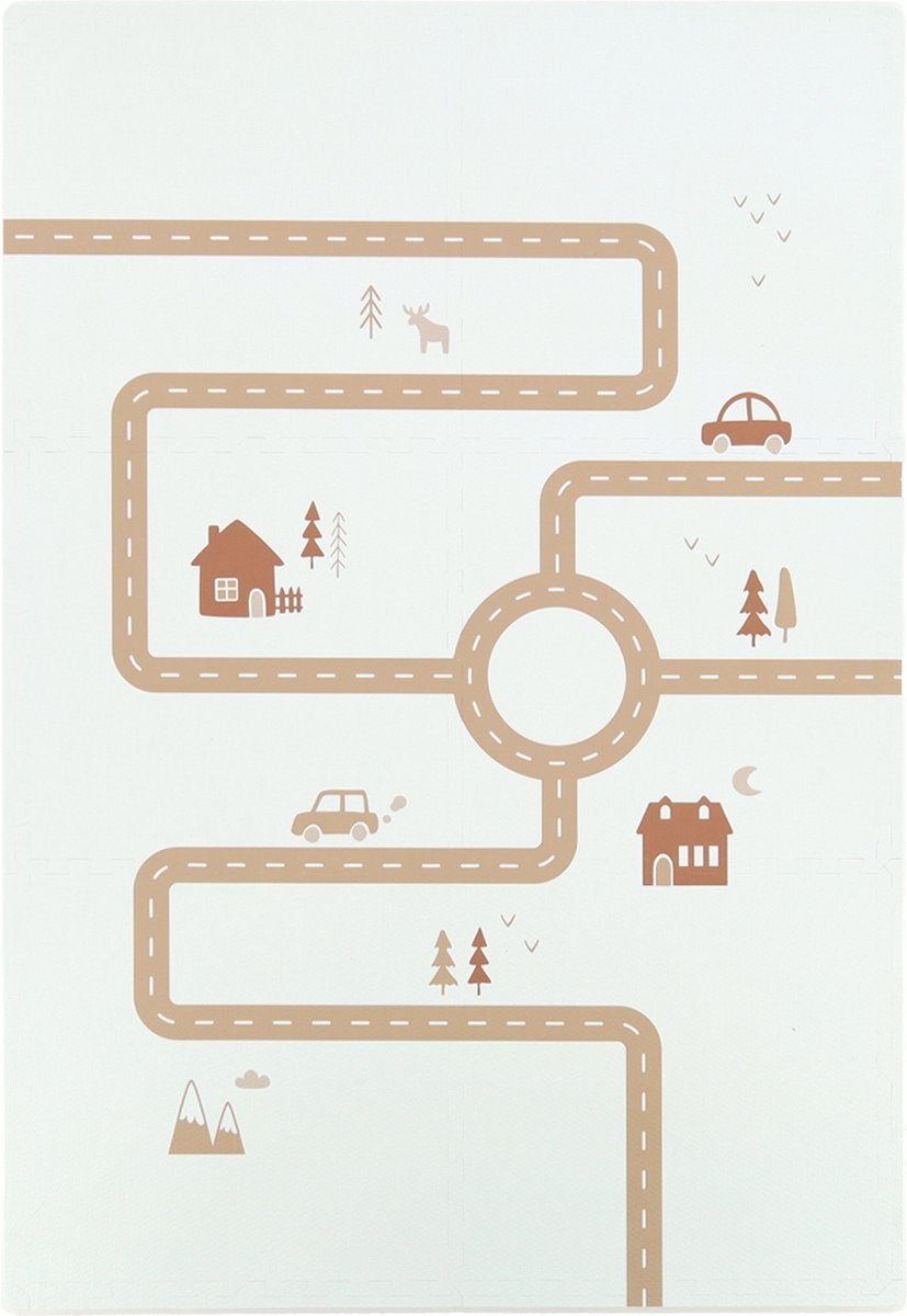 Puck Playmat Road - Sandy Brown