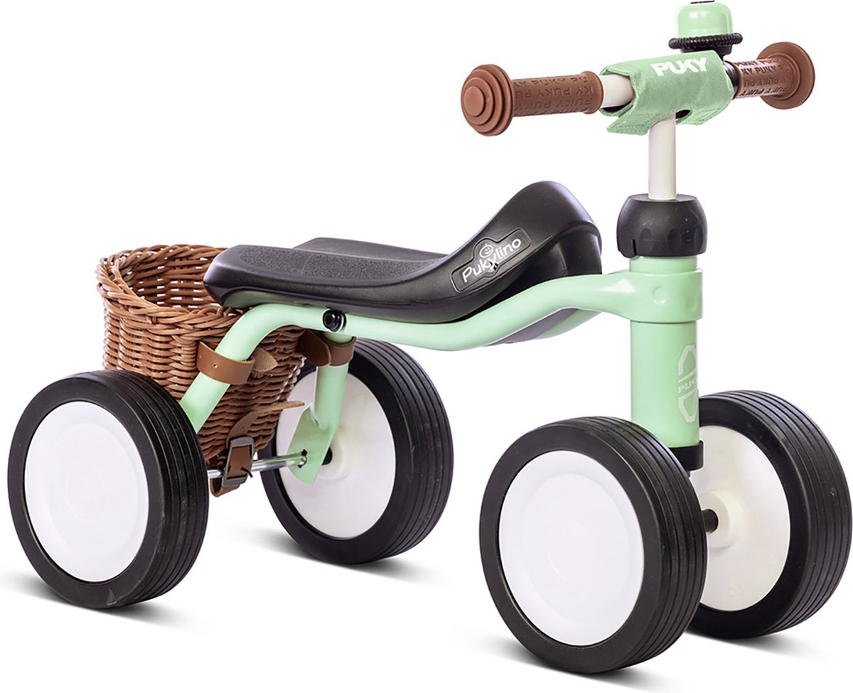 Loopfiets - Puky Pukylino Bundle Pastel Green - groen - stuurslotbegrenzer - vanaf 1 jaar