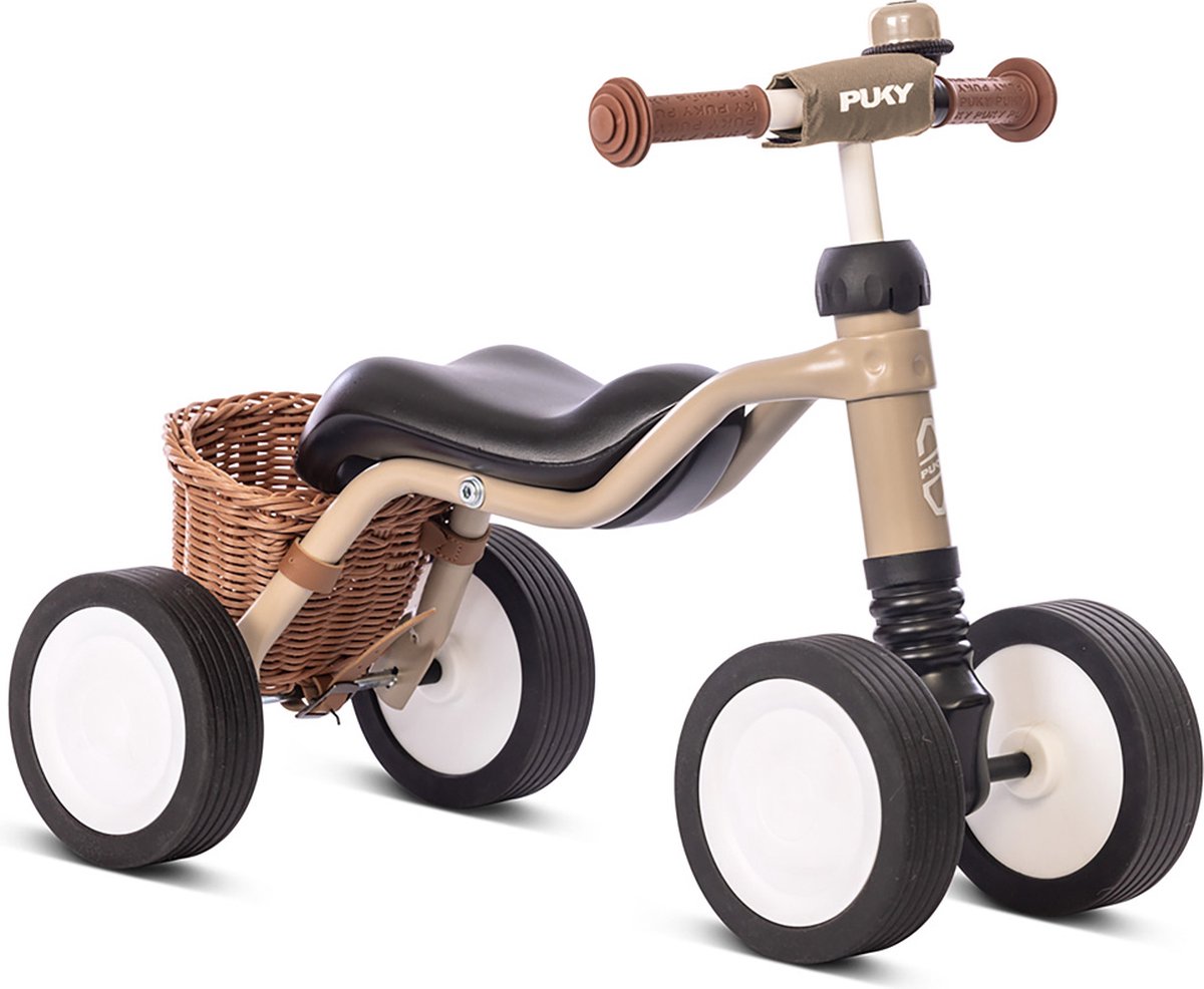 Loopfiets - Puky Wutsch - Beige - Met mandje en fietsbel - Vanaf 1,5 jaar
