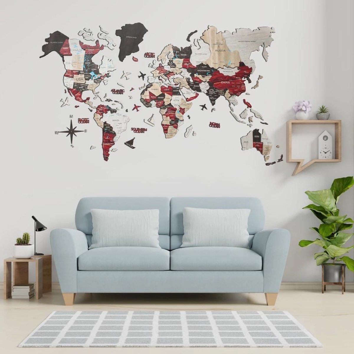 Houten   3D – Urban - L (150 x 90 cm)