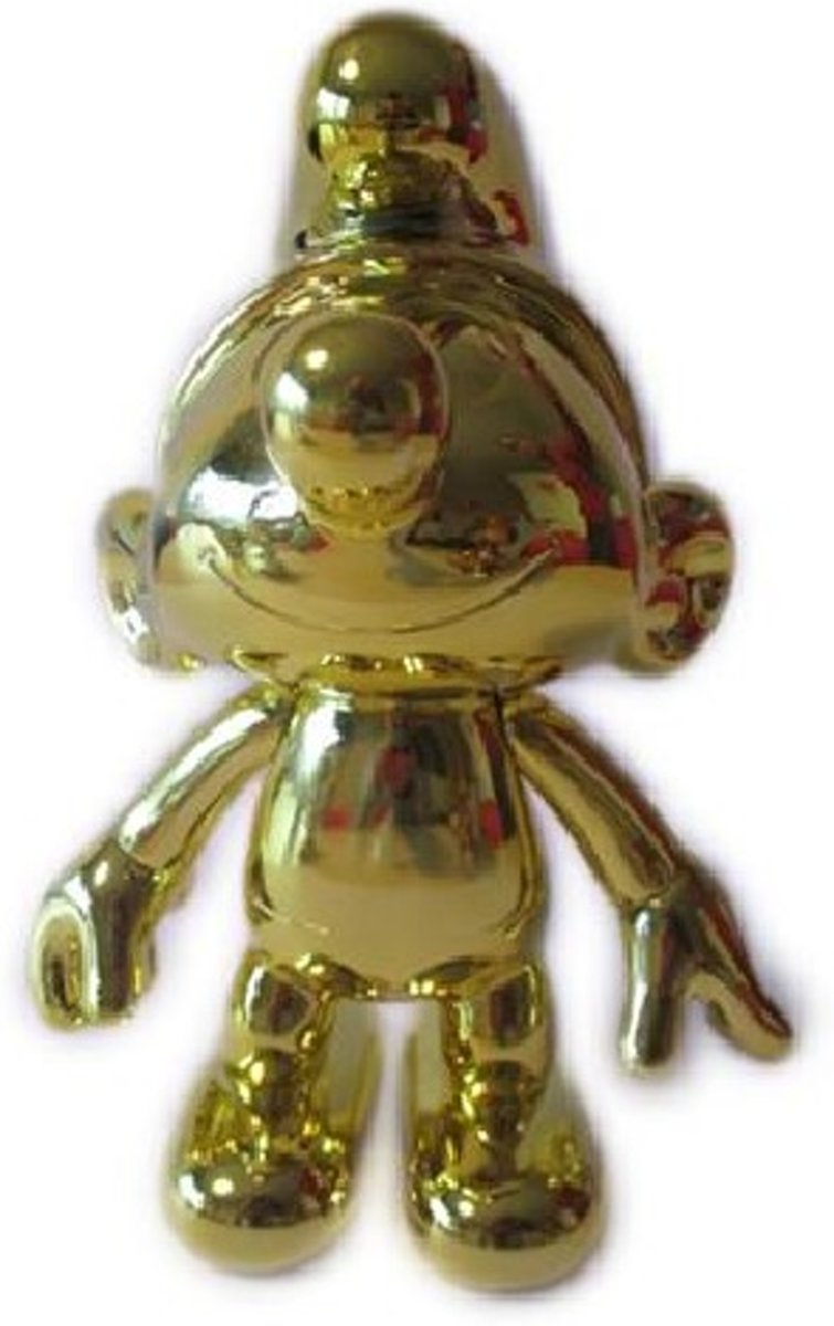 Beweegbare gouden smurf 20 cm