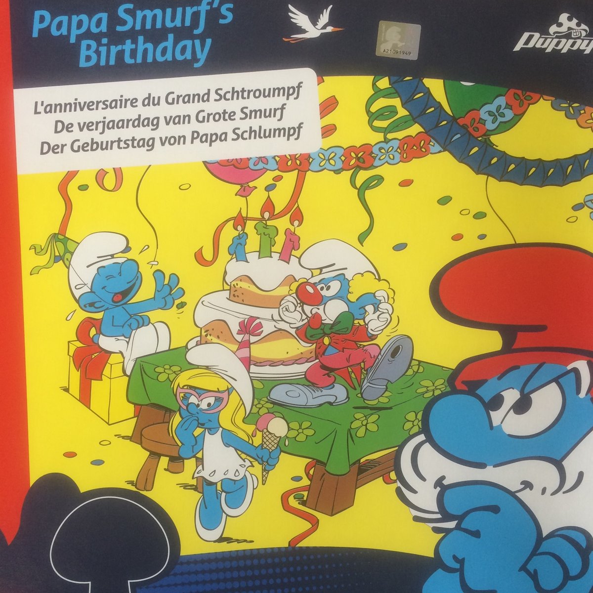 Bordspel van de smurfen: De verjaardag van Grote Smurf