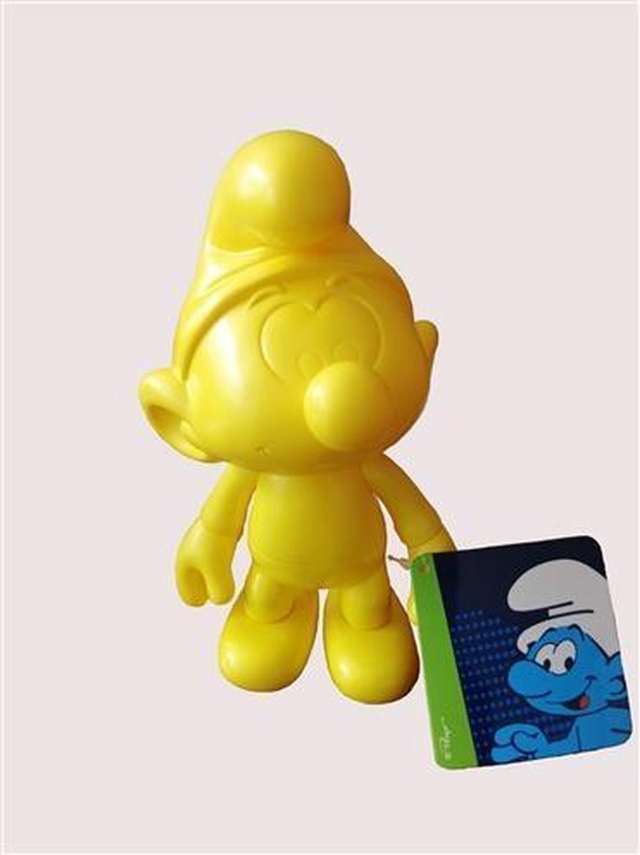 Geelkleurige Smurf 20 cm