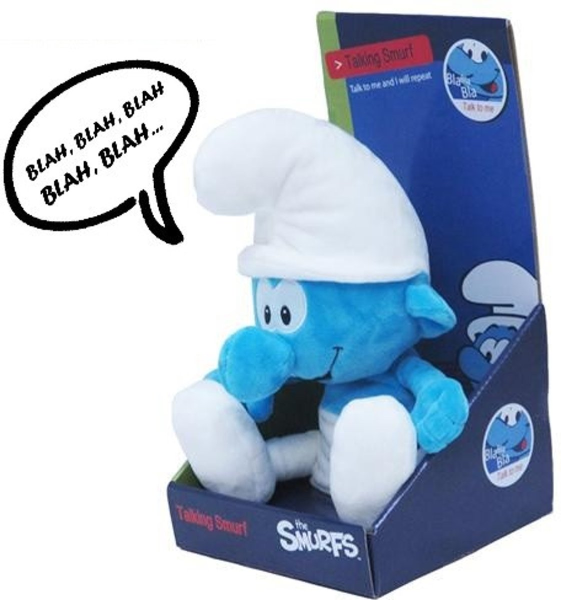 Smurfen knuffel 25 cm (record en praat je na)