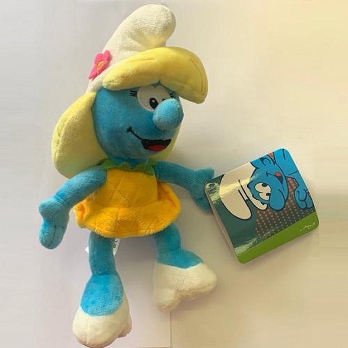 Smurfin knuffel in Ananaskostuum (ca. 20 cm)