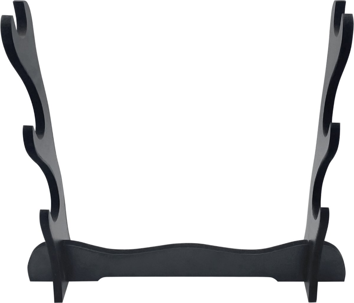 Purepeak Katana Houder Geschikt voor 3 Zwaarden - Zwaard Standaard - Samurai - Zwart - Groot