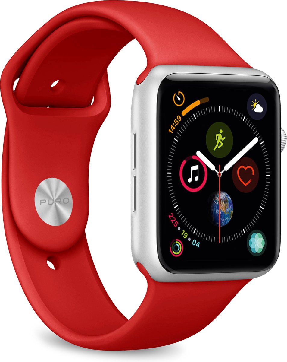 BIG BEN PUROAWBICON40RED, Band, Smartwatch, Rood, Apple, Watch 38-40mm, Silicone