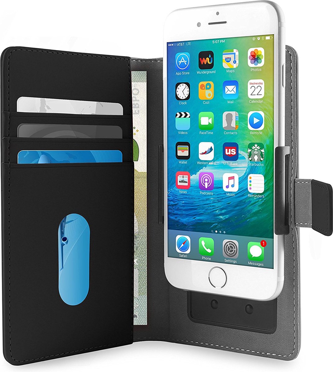 Puro flipové pouzdro s nastavitelnými konzolami a