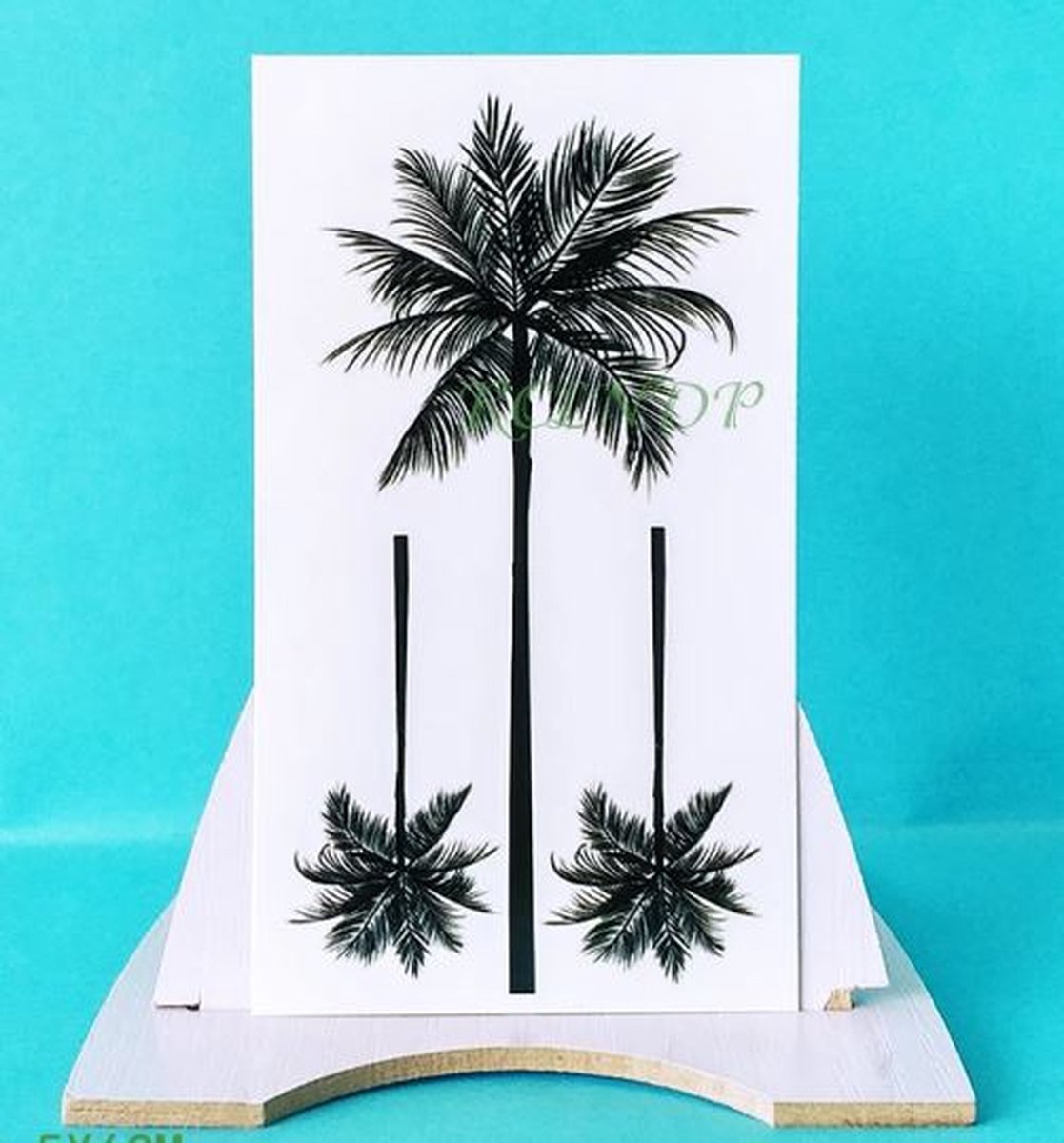 Tattoo “palmboom” • 3 stuks • tijdelijk • jongen • meisjes • vrouwen • mannen • zomer • Ibiza • tattoosticker • tijdelijke tattoo •