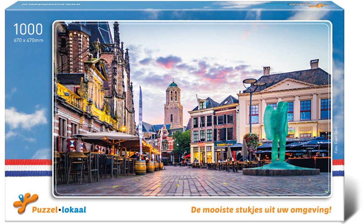 Puzzels - Grote Markt - Zwolle - Nederland - Legpuzzel - 1000 stukjes