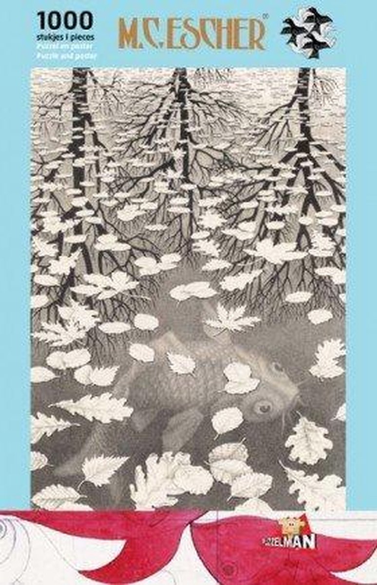 Drie Werelden - M.C. Escher (1000)