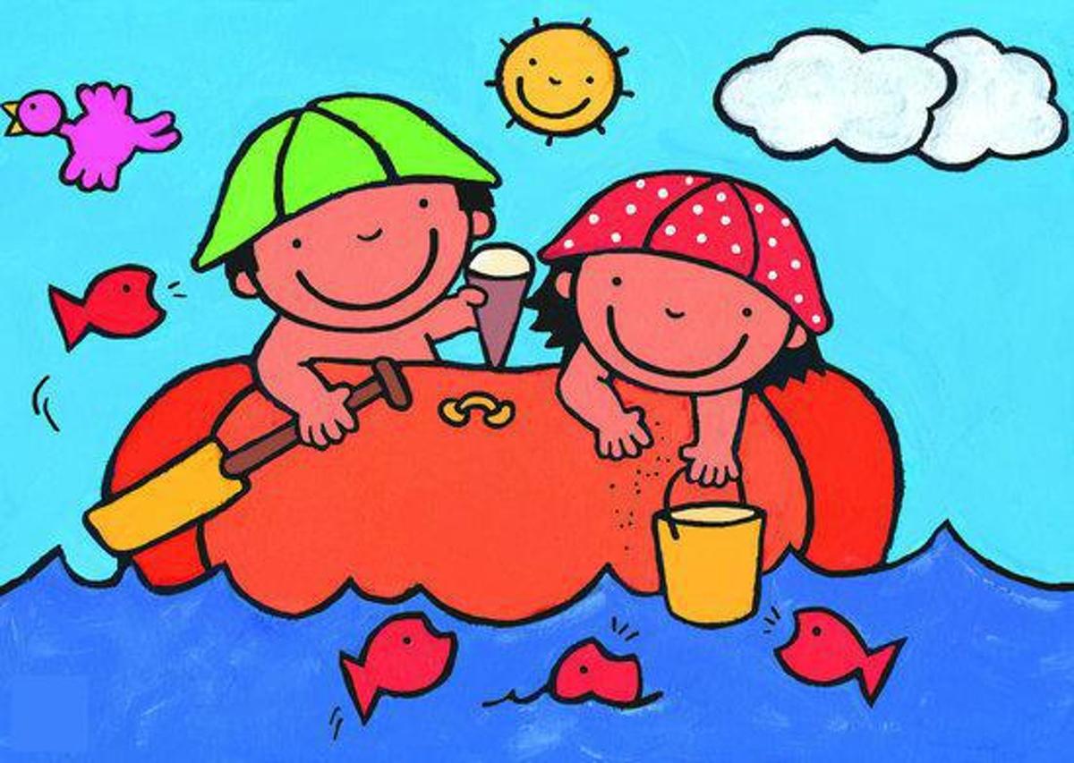 Kathleen Amant Noa Bootje - framepuzzel - 40 Stukjes