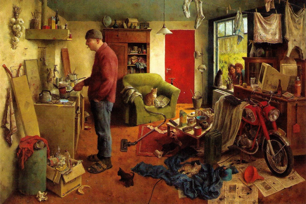 Puzzelman Puzzel - Marius van Dokkum: Mannenhuishouden