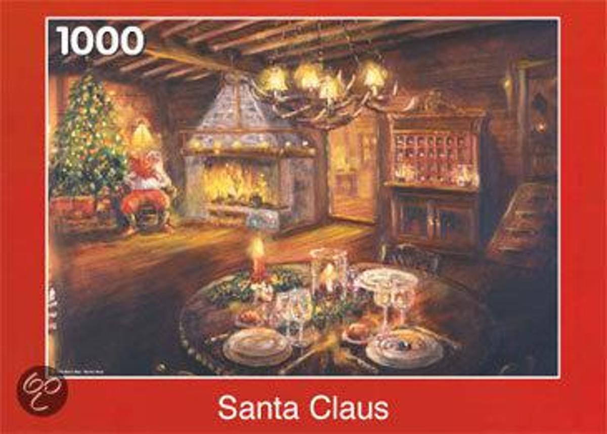 Puzzelman Puzzel: Kerstman In De Living - 1000 Stuks