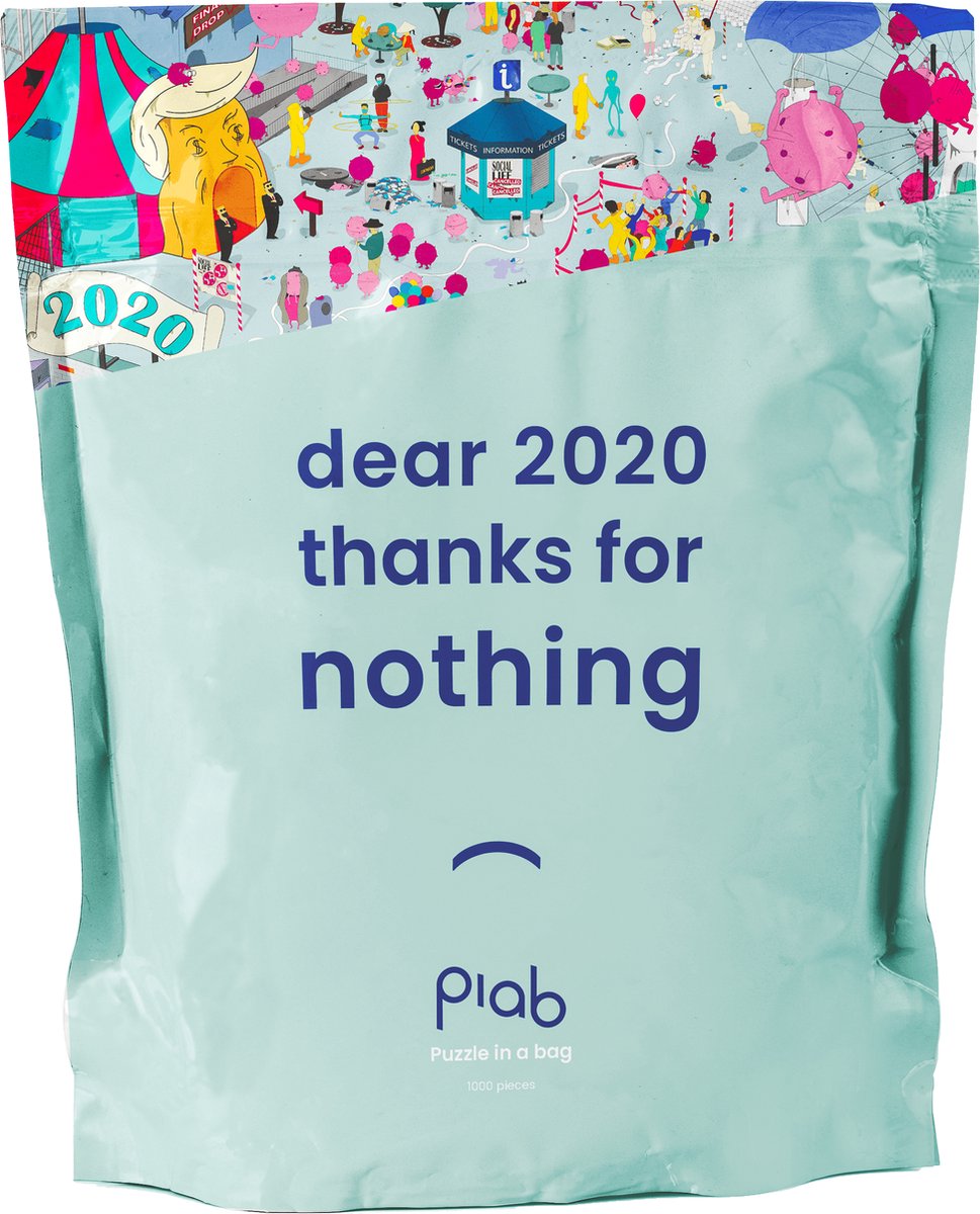 Puzzle in a Bag - Jaaroverzicht 2020 - Puzzel - 1000 stukjes