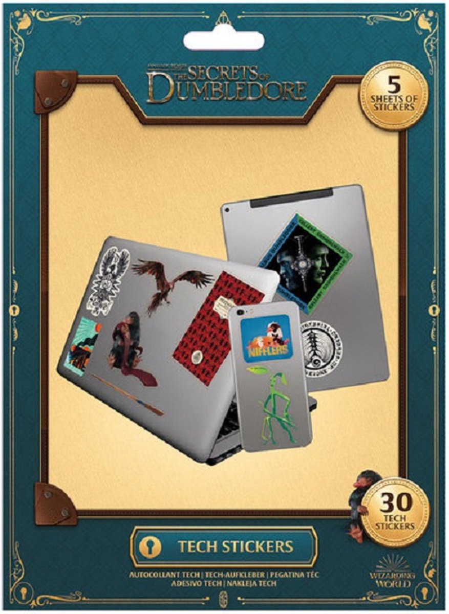Harry Potter - Fantastic Beasts the Secrets of Dumbledore Magical Ephemera - Tech Stickerset - 5 vellen