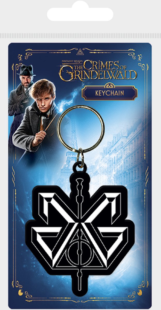 Fantastic Beasts Grindewald logo Rubber Keychain Sleutelhanger