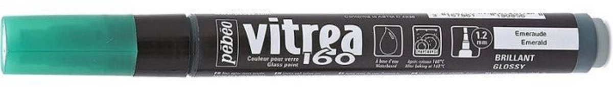 Pebeo - Vitrea 160 stift voor glas- smaragdgroen
