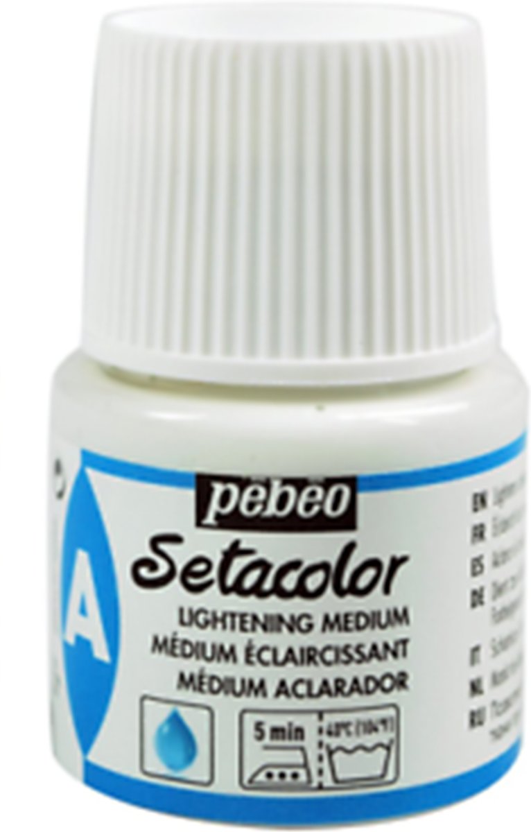 Pébéo Setacolor Kleur Verlichter Textielverf - 45ml textielverf hulpmiddelen