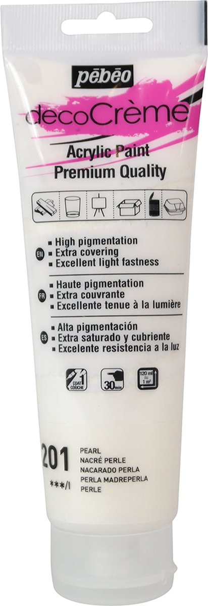 Verf parel - acryl parelmoer - 120 ml - Pébéo