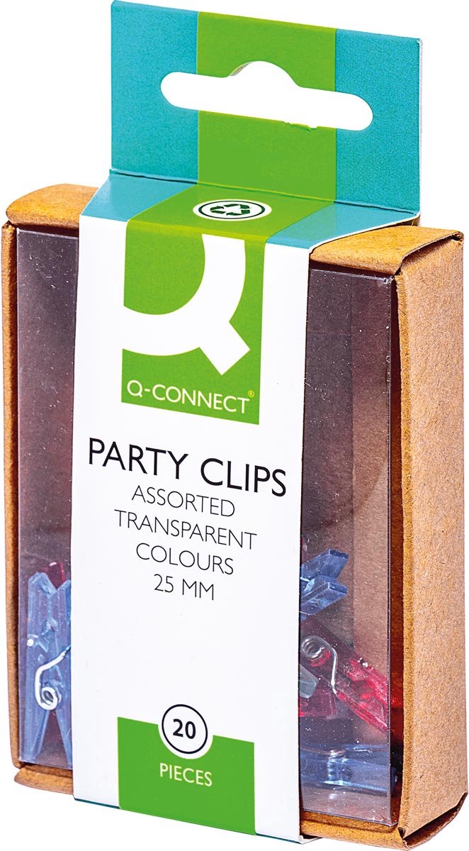 Q-CONNECT wasknijper mini 25 mm doos van 20 stuks 10 stuks