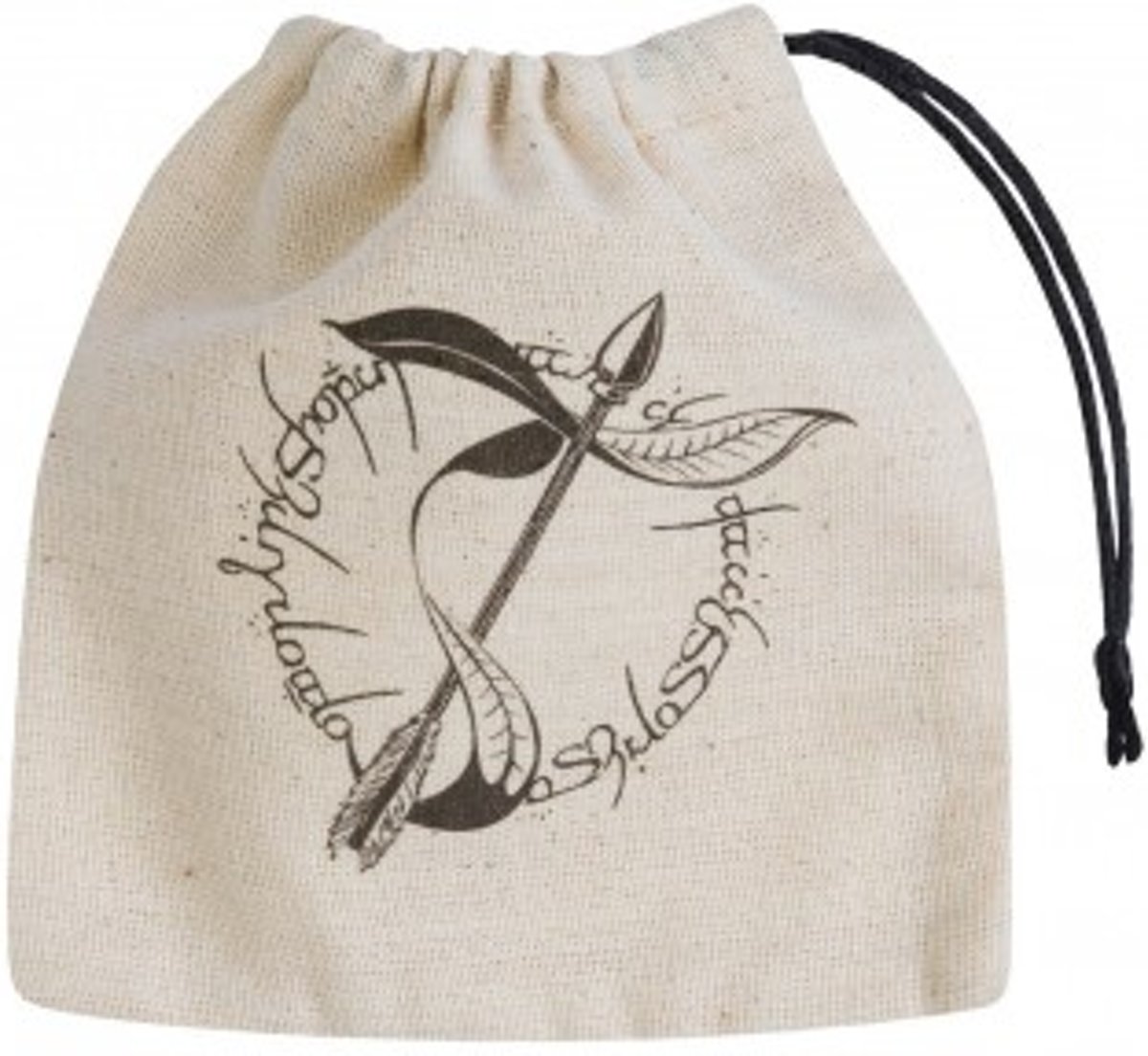 Dice Bag Elvish Biege & Black Classic Q-Workshop