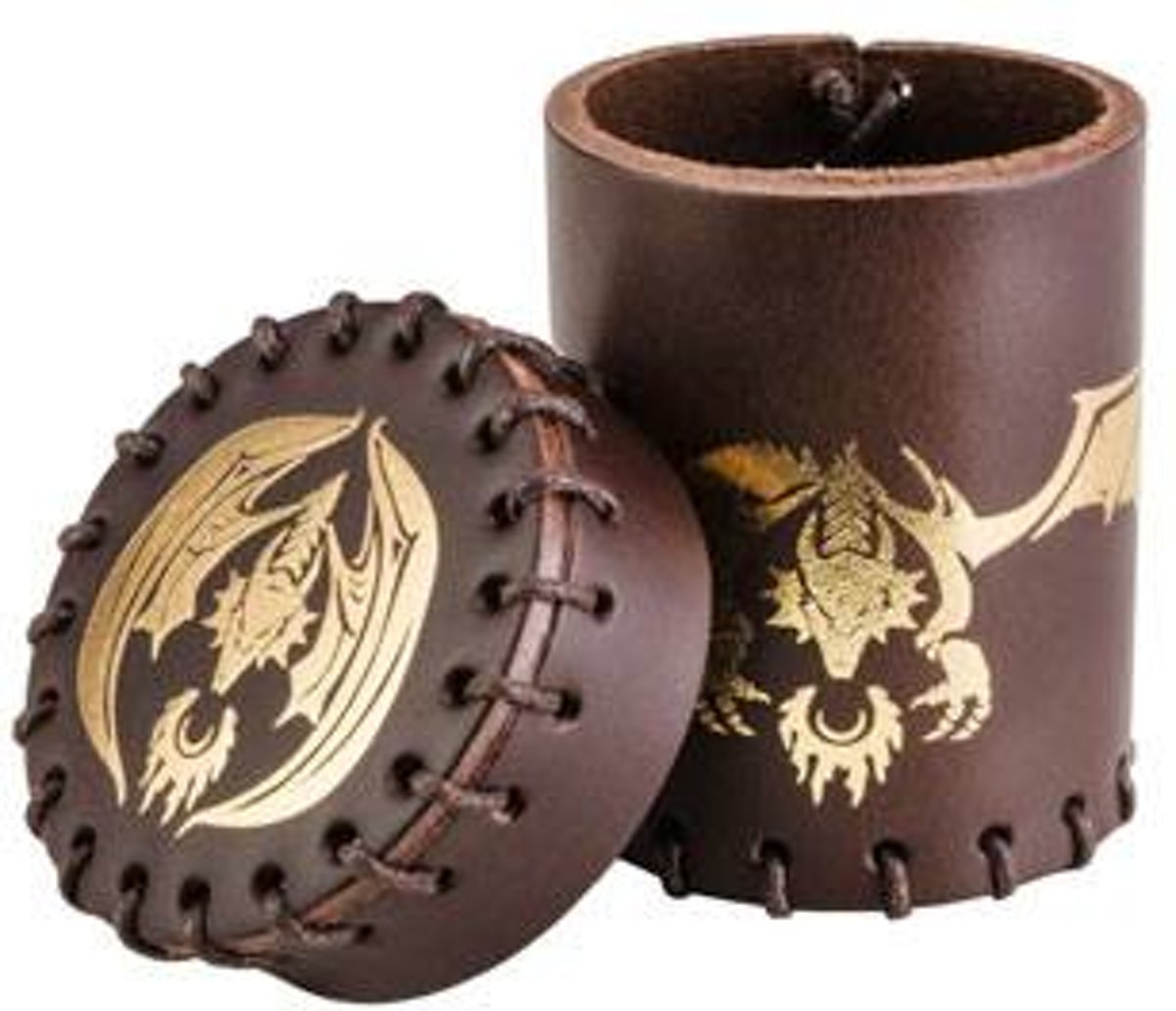Flying Dragon Dice Cup brown & golden