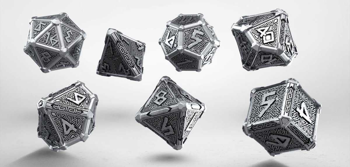 Polydice Set Metal Mythical Dice