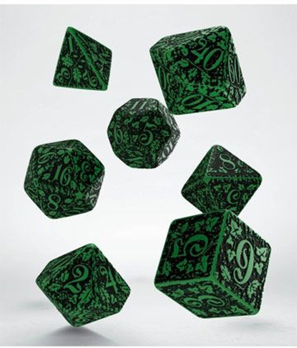Polydice Set Q-Workshop Forest Green & Black