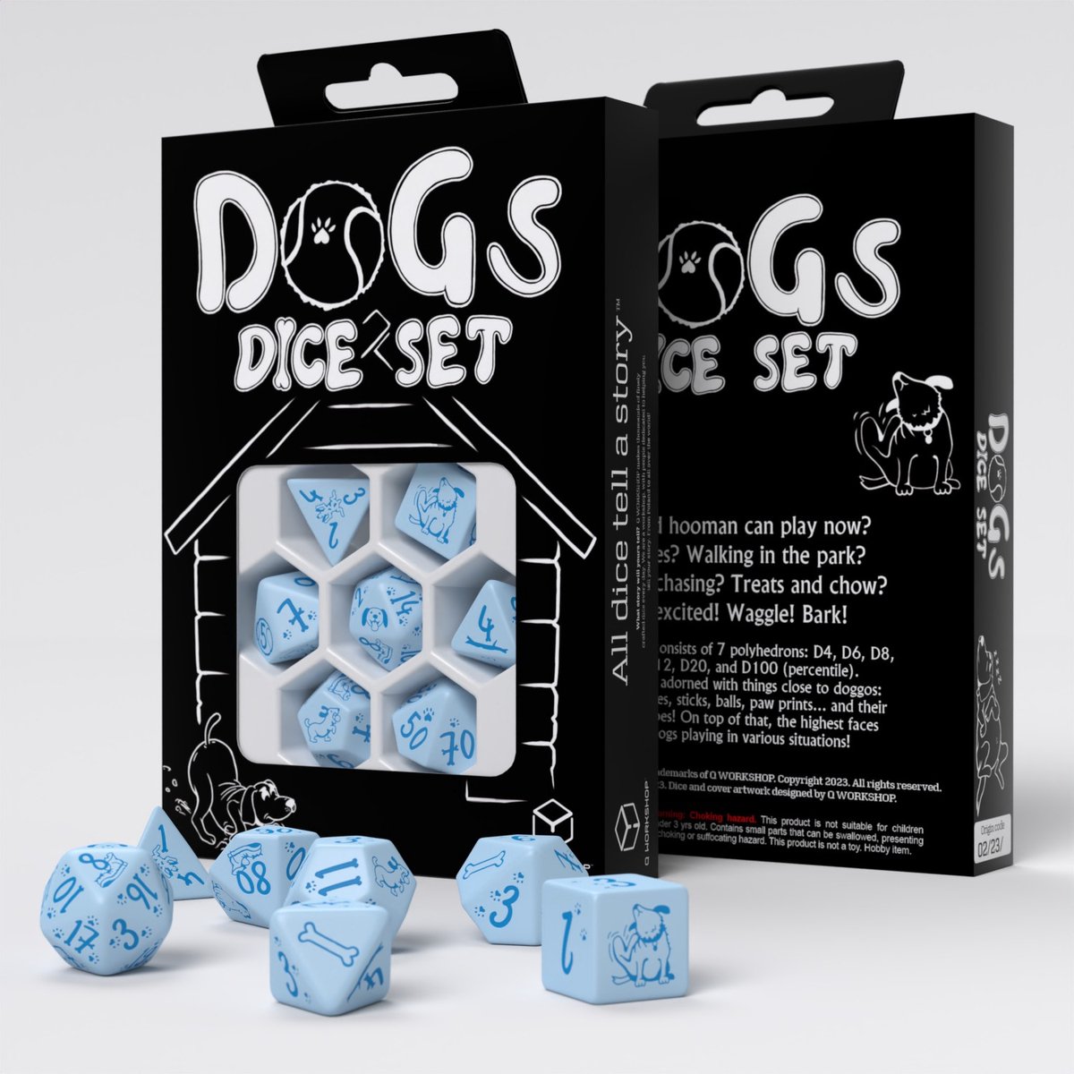 Q-Workshop Dogs Dice Set - Max.
