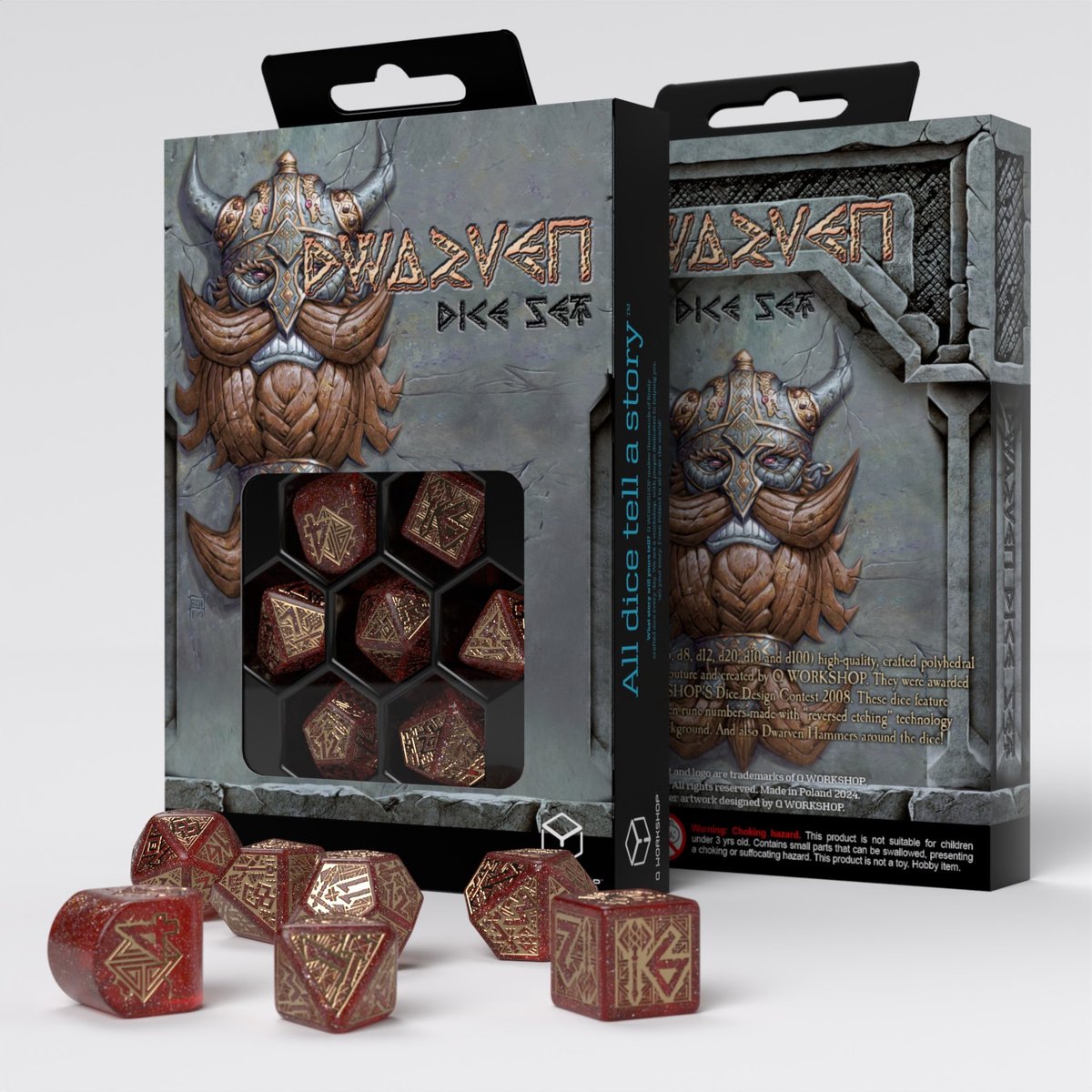 Q-Workshop Dwarven Dice Set - Jewels (7).